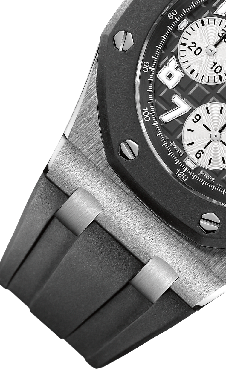 Black strap - Titanium black dial - Watch - 42mm