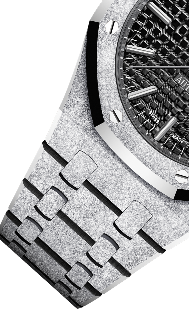 Silver 904L Steel Black Dial - Watch - 37mm