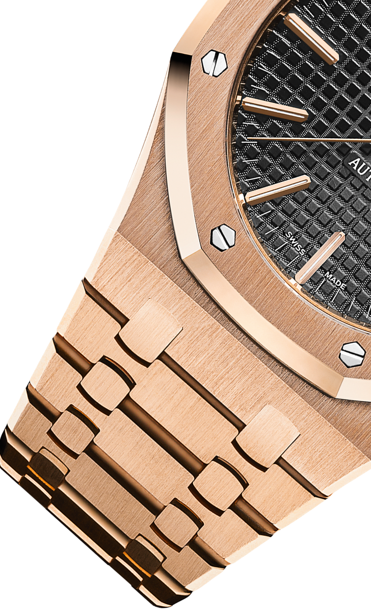 Rose Gold 904L Steel Black - Automatic - 41mm