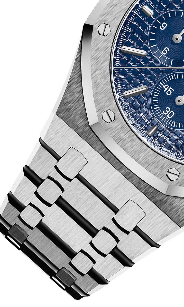 Silver 904L steel dark blue dial - Watch - 41 mm
