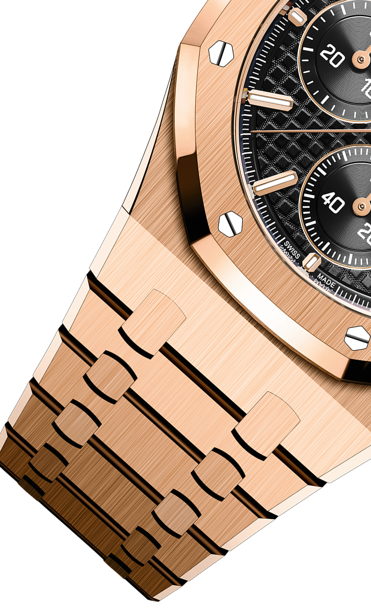 Rose Gold 904L Steel Black Dial - Automatic - 41mm