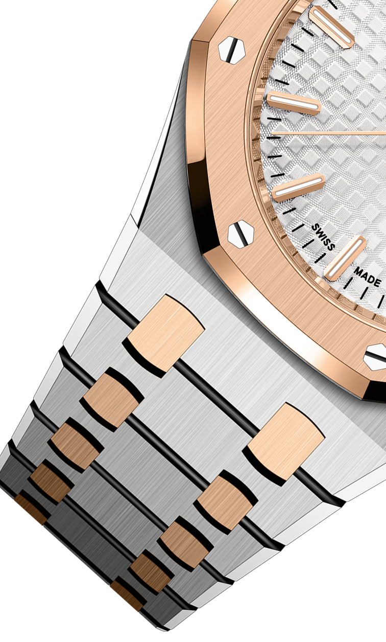 Silver Gold 904L Steel and Silver Dial - Watch - 34mm