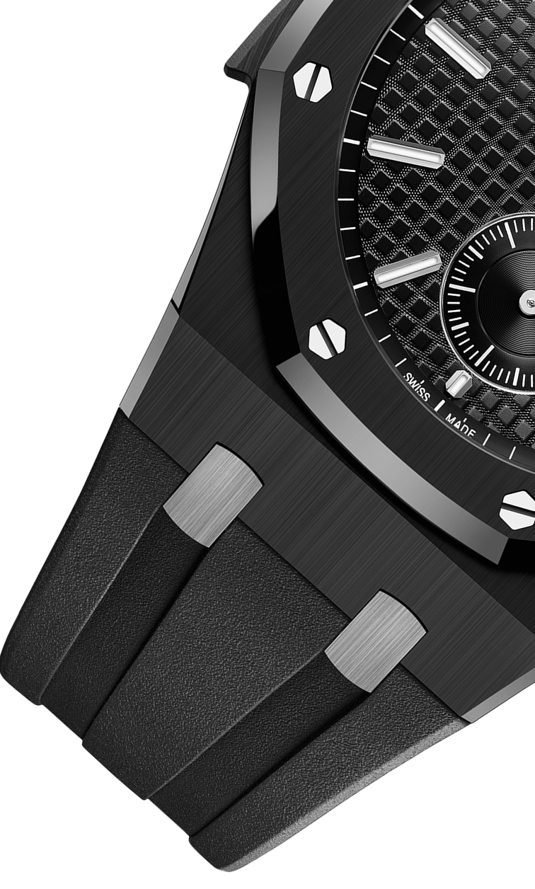 Black 904L Steel Black Dial - Watch - 42mm