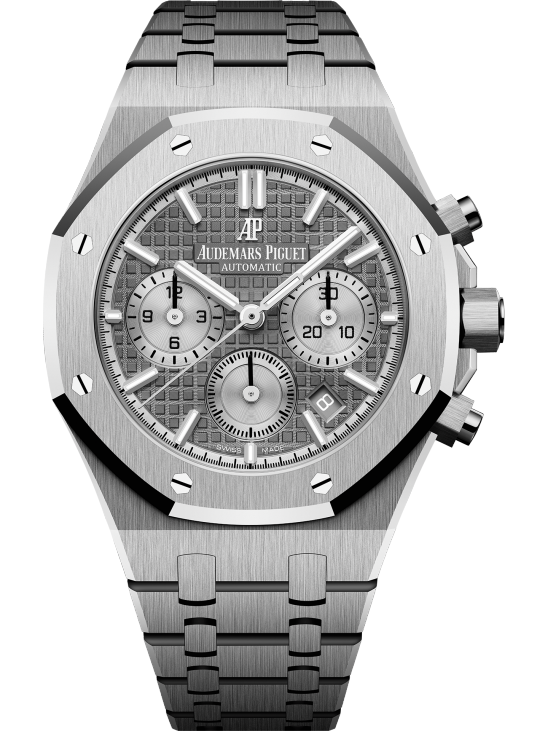Silver 904L Steel Gray Ruthenium Dial - Watch - 38mm