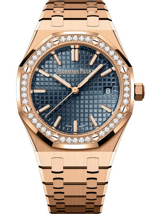 Rose Gold 904L Steel Night Blue Dial - Watch - 34mm