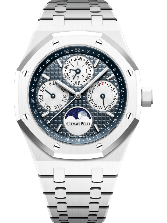 White 904L Steel Blue White Dial - Automatic Watch - 41mm