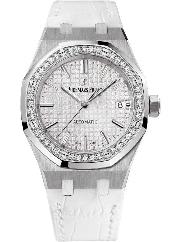 White 904L steel silver-white dial - Watch - 37 mm