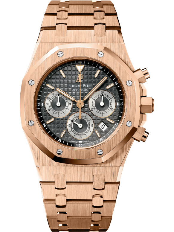 Rose gold 904L steel black dial - Watch - 39 mm