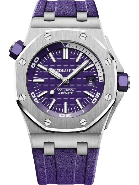 Purple strap - Titanium purple dial - Watch - 42mm