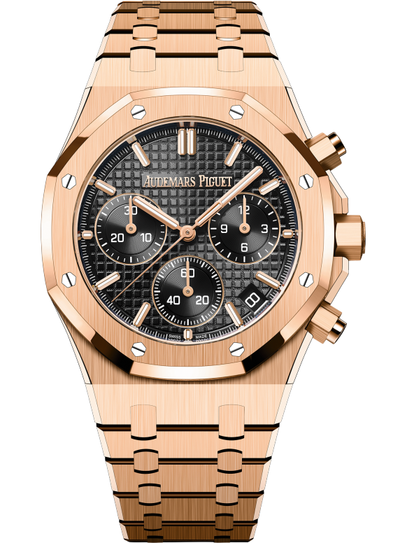Rose Gold 904L Steel Black Dial - Automatic - 41mm