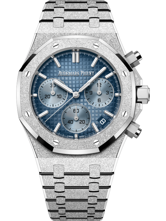 Silver 904L steel Smoked blue dial - Watch - 41mm