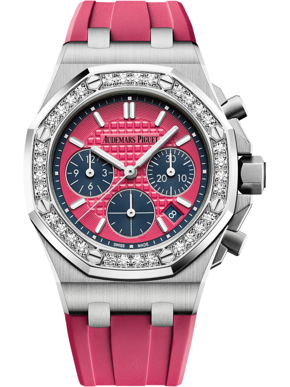 Pink strap - Titanium pink dial - Watch - 37mm
