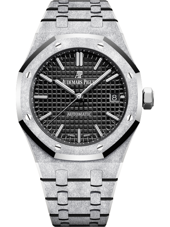 Silver 904L Steel Black Dial - Watch - 37mm