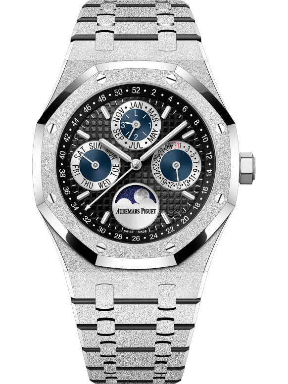 Silver 904L steel with black dial - Watch - 41 mm