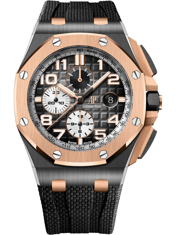 Grey strap - Titanium smoked grey dial - Watch - 44mm