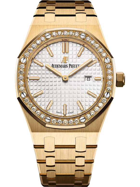 Yellow 904L steel silvery white dial - Watch - 33 mm