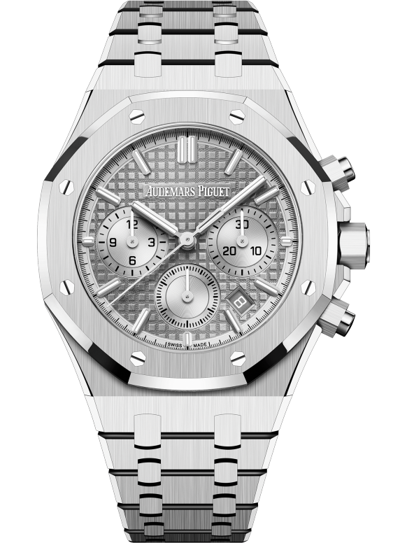 Silver 904L Steel grey dial - Watch - 38mm