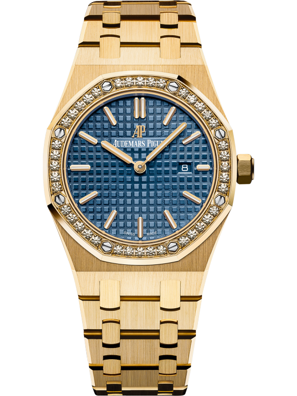 Yellow 904L steel dark blue dial - Watch - 33mm