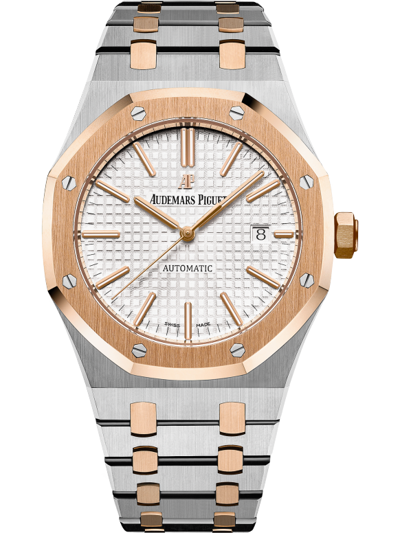 Silver Gold 904L Steel Silvery-white dial - Watch - 41 mm