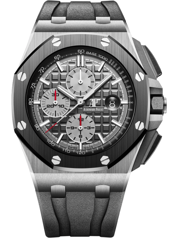 Grey strap - Titanium dark grey dial - Watch - 44mm
