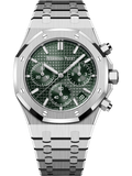 Silver 904L Steel Khaki Green - Automatic Watch - 41mm