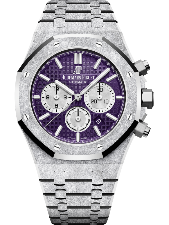 Silver 904L Steel Purple Dial - Automatic Watch - 41mm