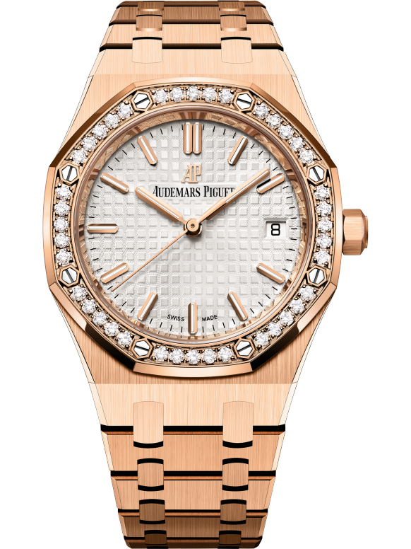 Rose Gold 904L Steel Silver Dial - Watch - 34mm