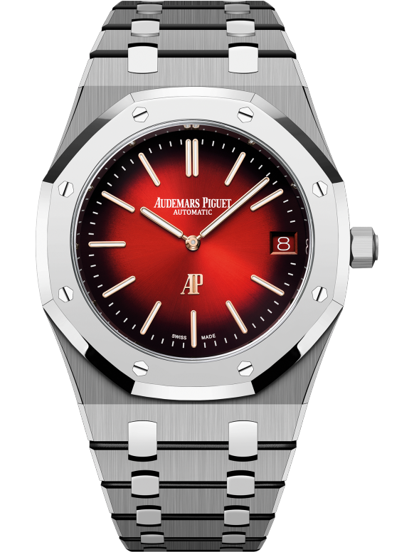 Silver 904L Steel Smoked Burgundy Dial - Watch - 39mm