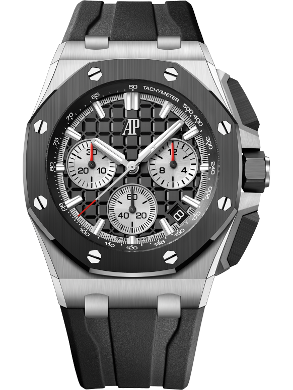 Black strap - Titanium black dial - Watch - 43mm
