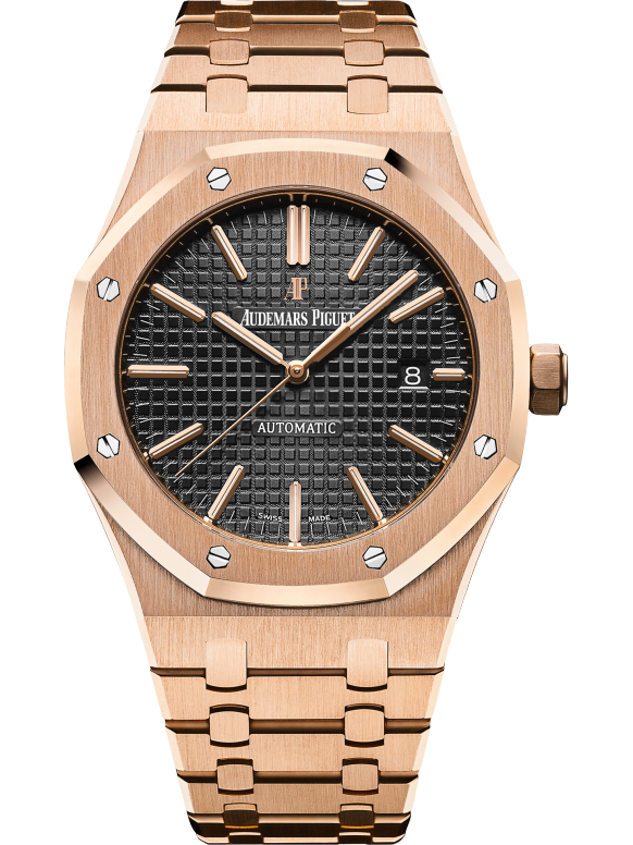 Rose Gold 904L Steel Black - Automatic - 41mm