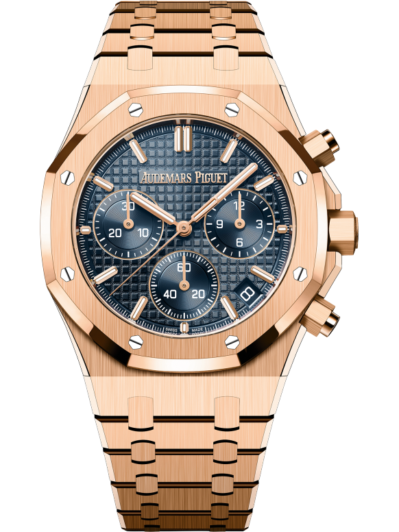 Rose gold 904L steel night blue dial-automatic watch-41mm