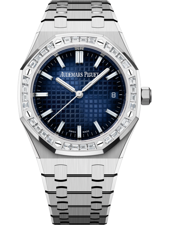 Silver 904L steel Smoked blue dial - Watch - 34mm