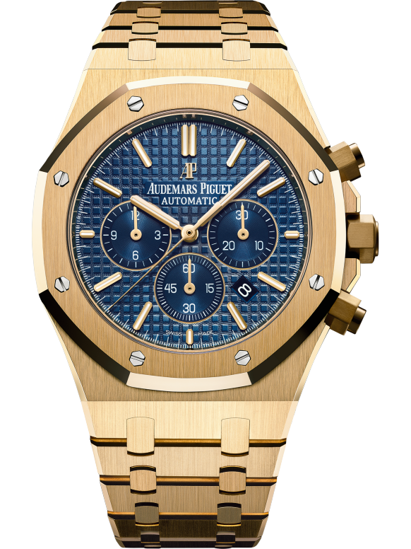 Yellow 904L steel dark blue dial - Watch - 41 mm