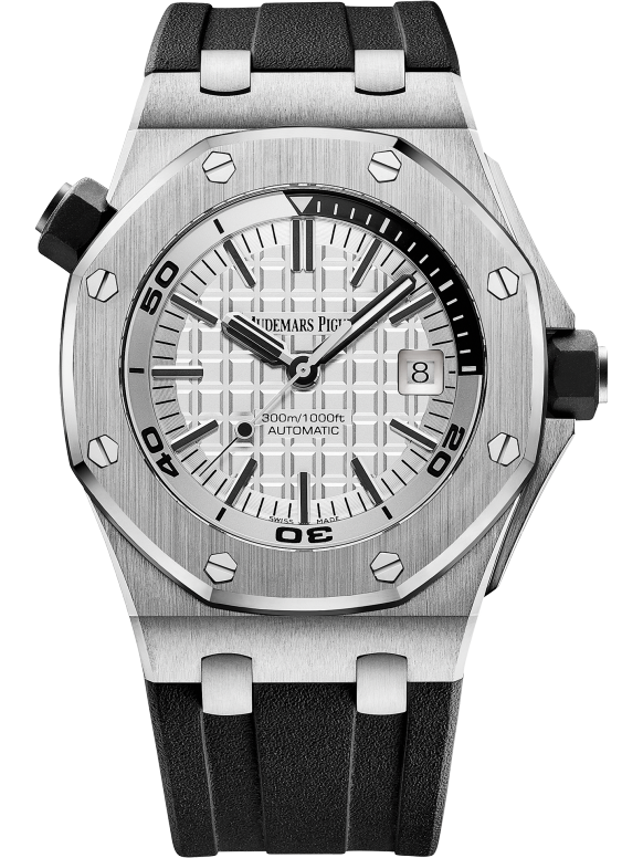 Black strap - Titanium silver dial - Watch - 42mm