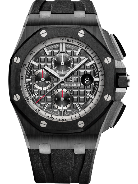 Black strap - Titanium dark grey dial - Watch - 44mm
