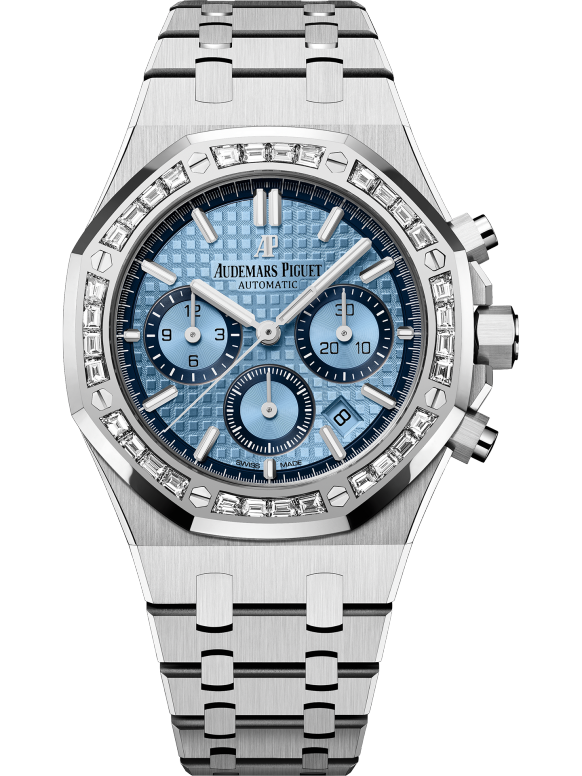 Silver 904L steel light blue dial - Watch - 38mm