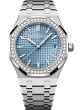 Silver 904L Steel Light Blue Dial - Automatic - 34mm
