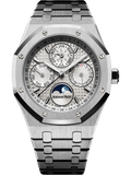 Silver 904L steel silvery white dial - Watch - 41 mm