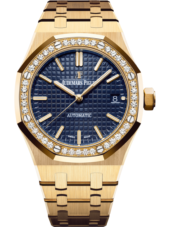 Yellow 904L Steel blue dial - Watch - 37 mm