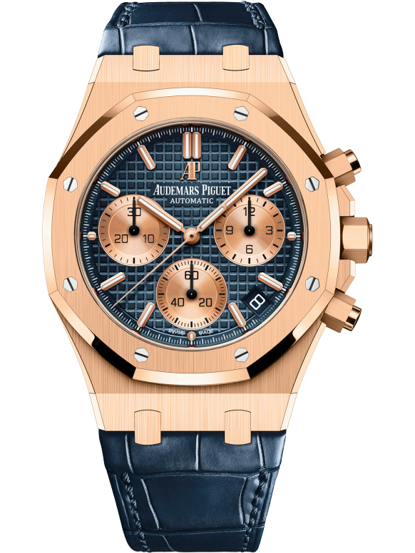 Rose Gold 904L Steel Blue Dial - Automatic Watch - 41mm