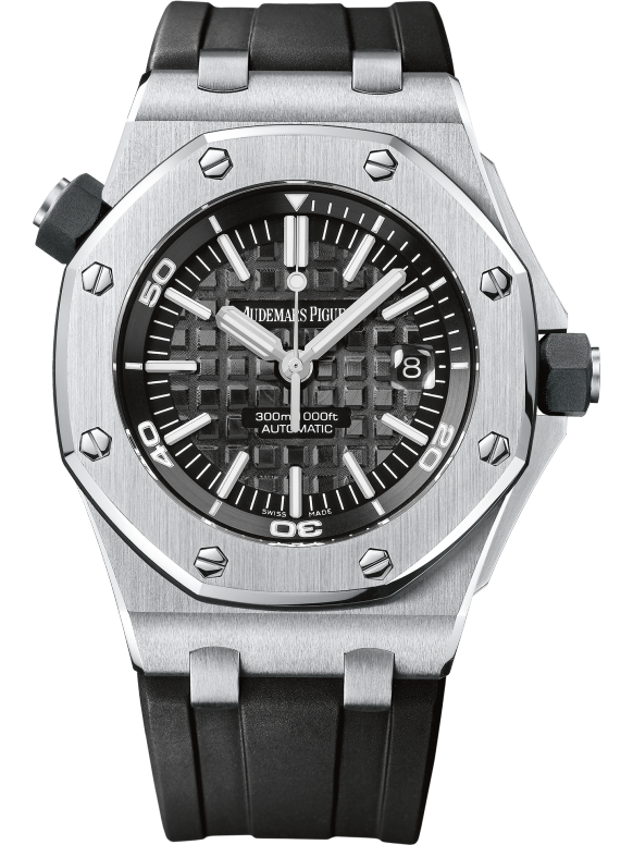 Black strap - Titanium black and white dial - Watch - 42mm