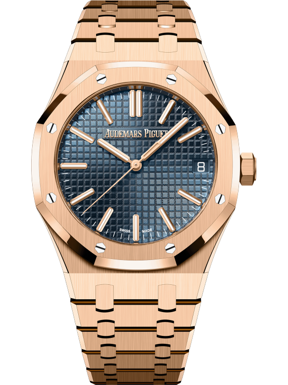 Rose Gold 904L Steel Blue Dial - Automatic - 41mm