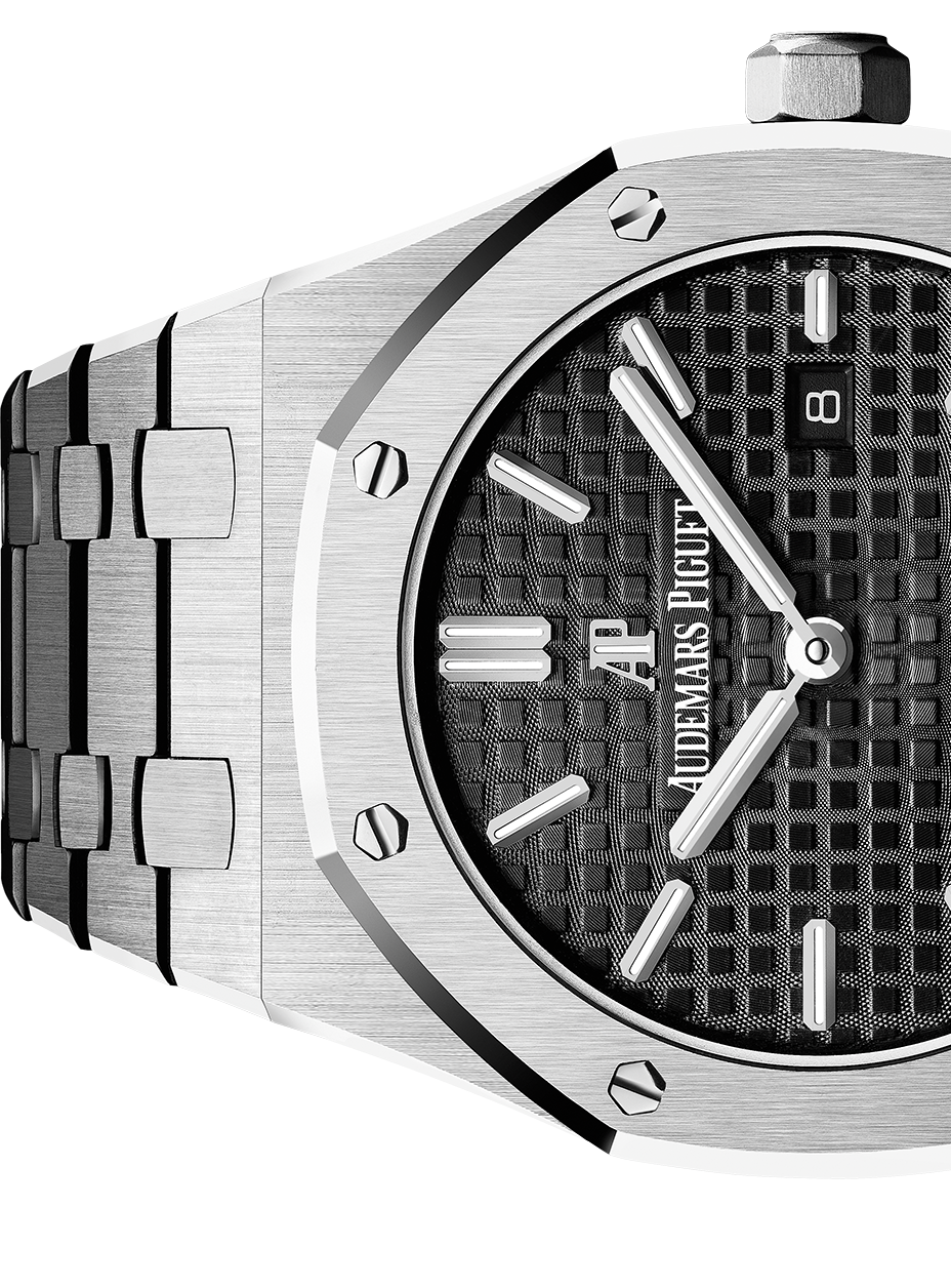 Silver 904L Steel Black Dial - Watch - 33mm