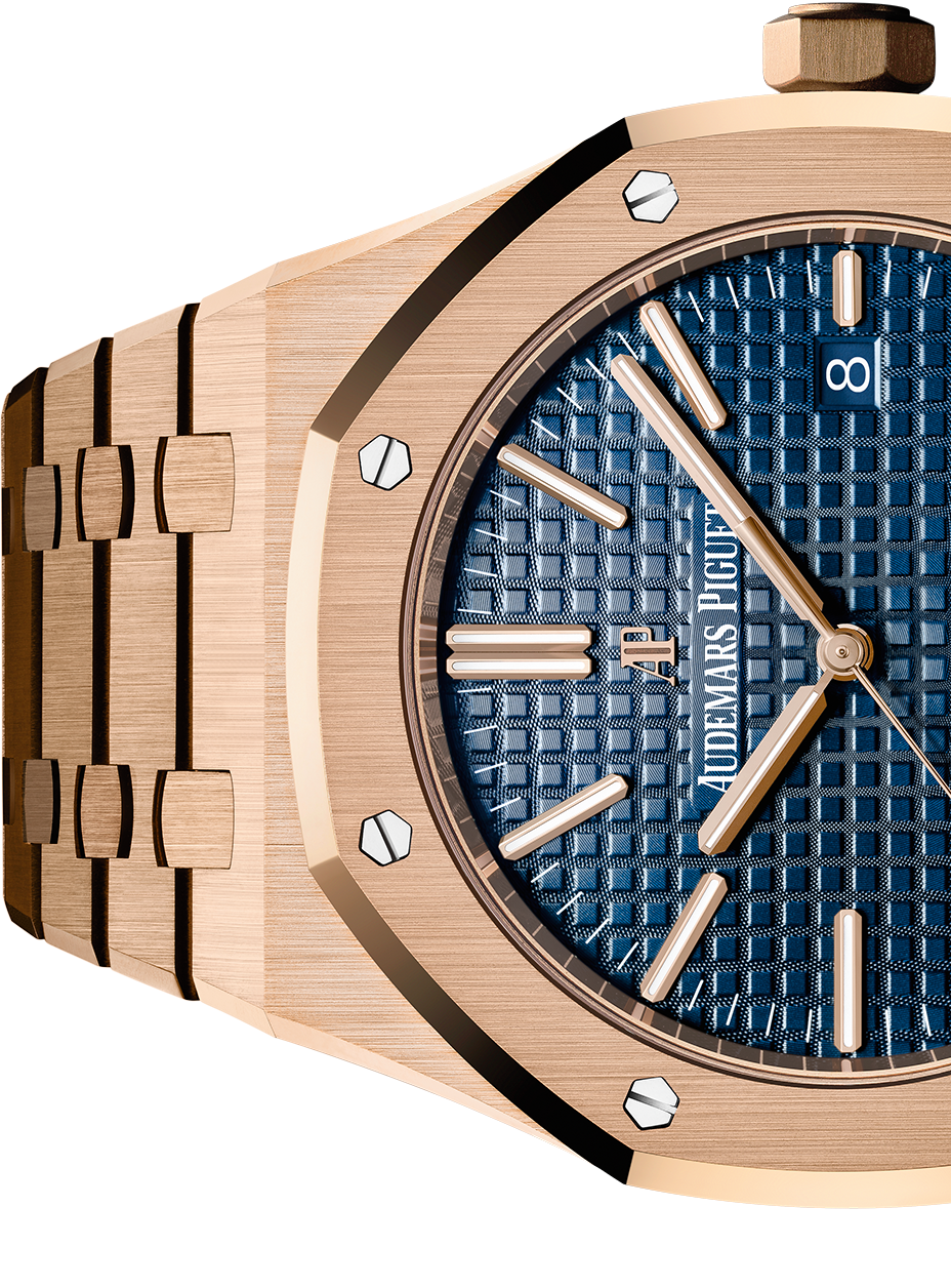 Rose Gold 904L Steel Dark Blue Dial - Watch - 41 mm